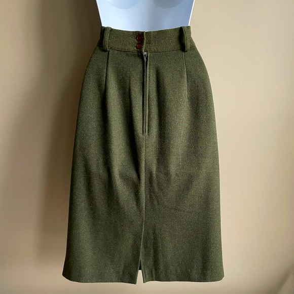 Vintage Wool Straight Skirt - Picture 4 of 5